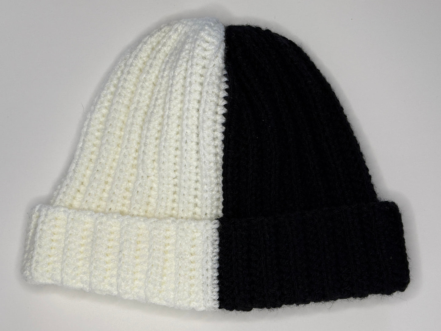Black/White Double Bun hat