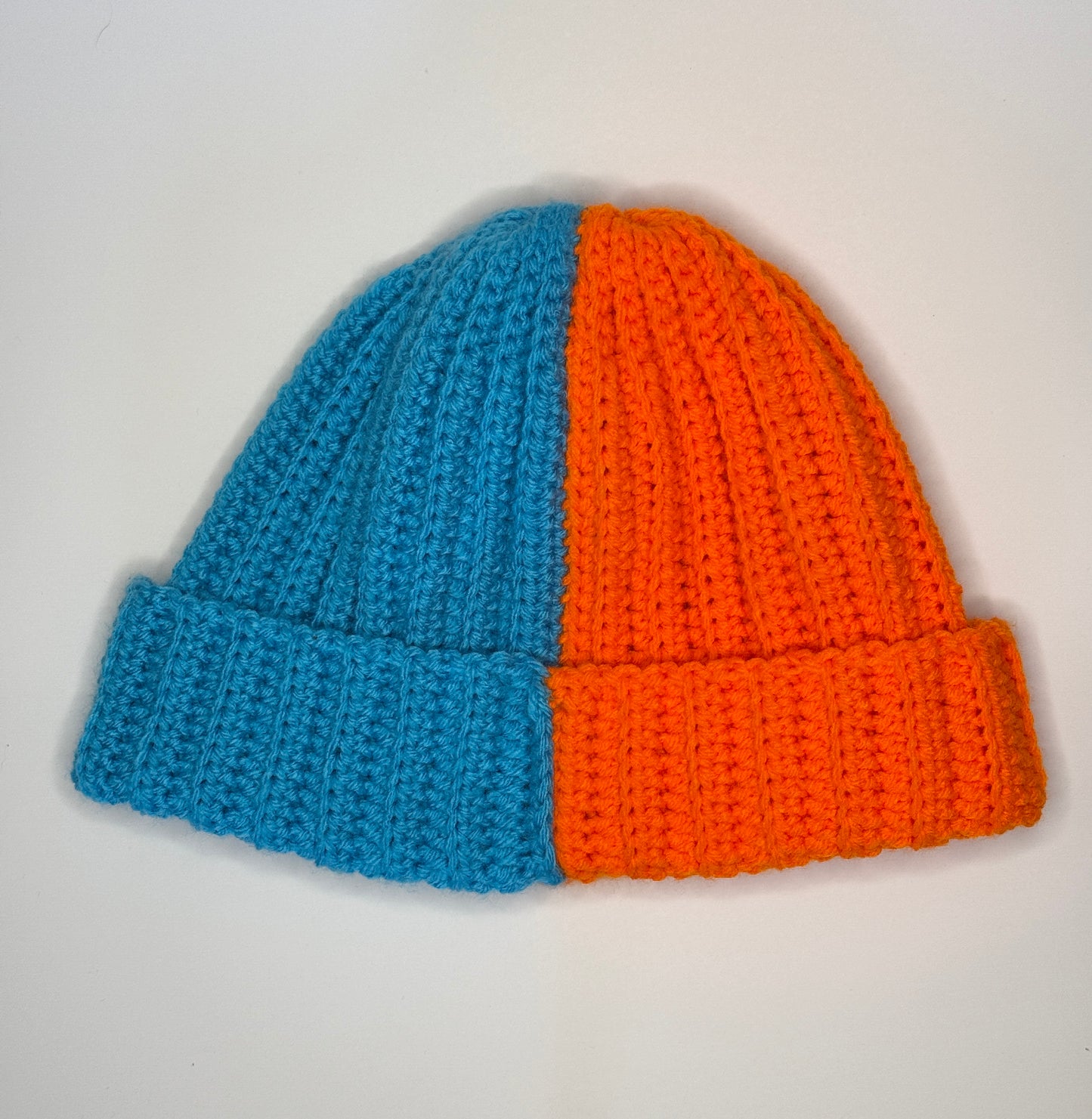 Split Color Space Bun Hat