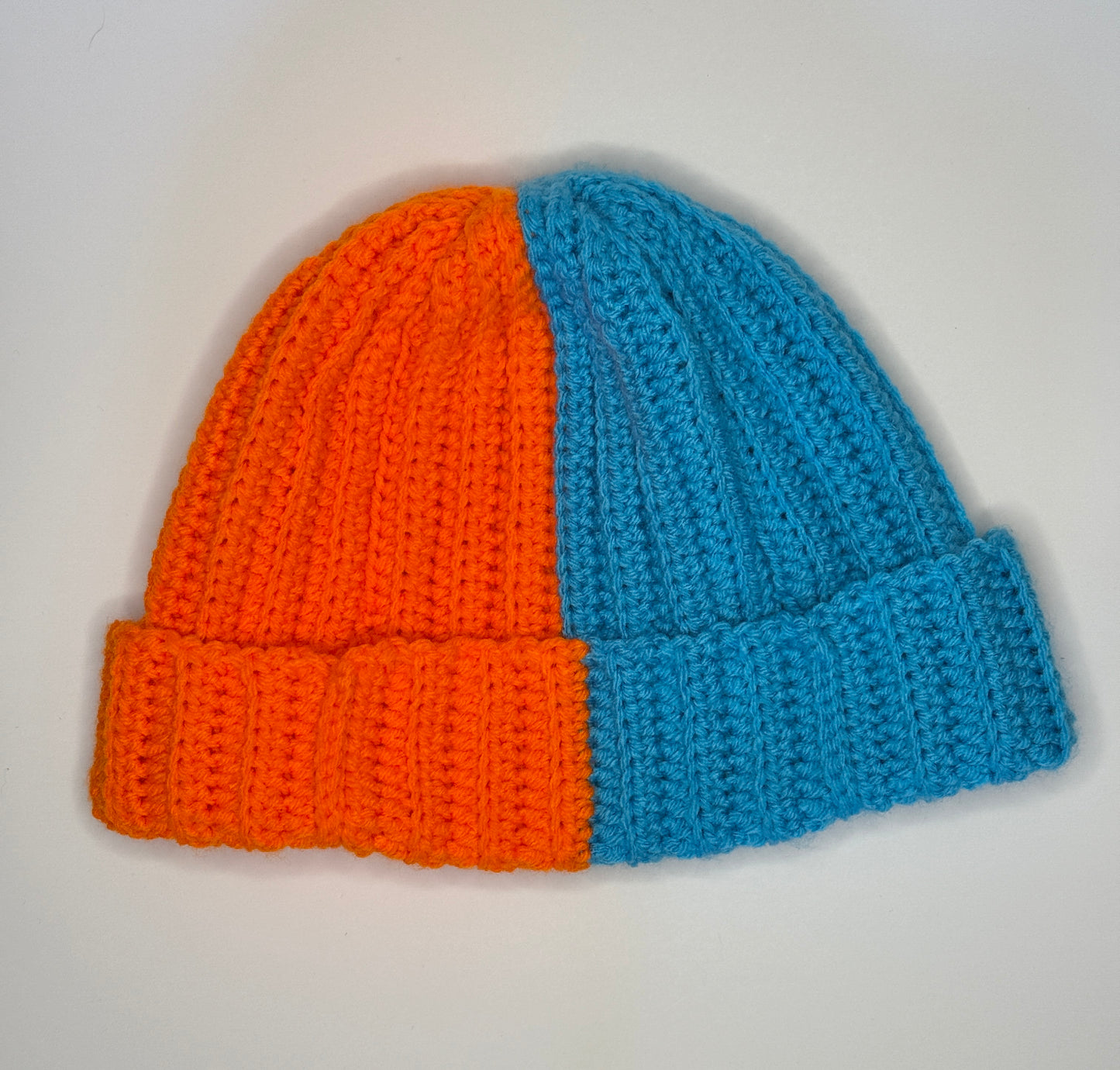 Split Color Space Bun Hat