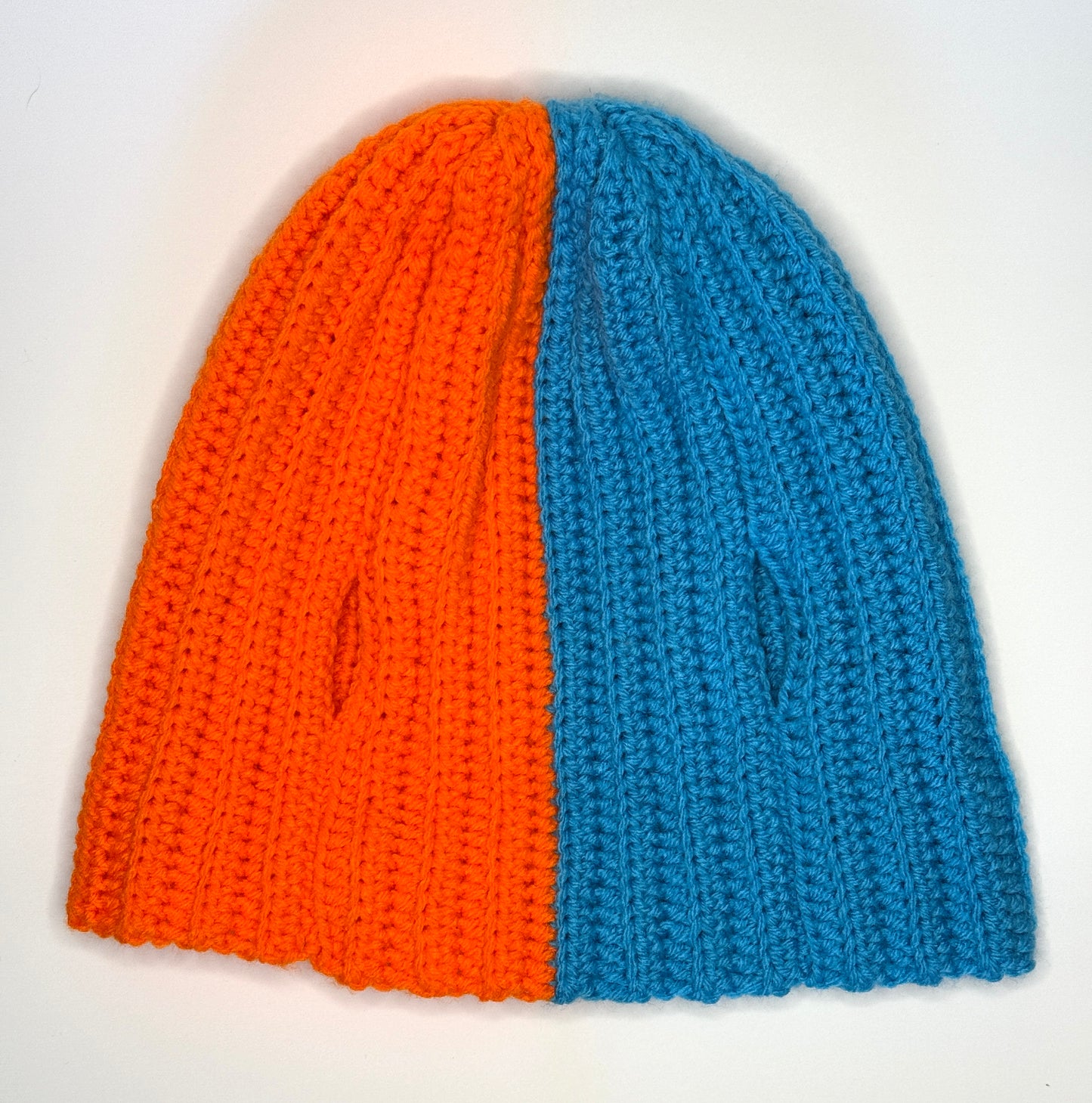 Split Color Space Bun Hat